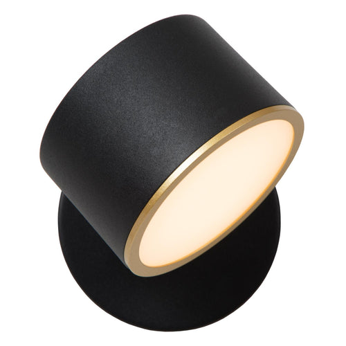 Lucide wandlamp GIAN - Geïntegreerde LED - Zwart
