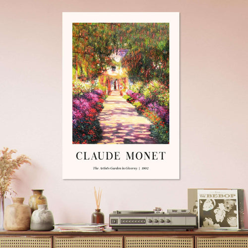 Artfulprints  Claude Monet - The artist's garden in Giverny II   poster A4 21x29.7 cm - vtwonen shop