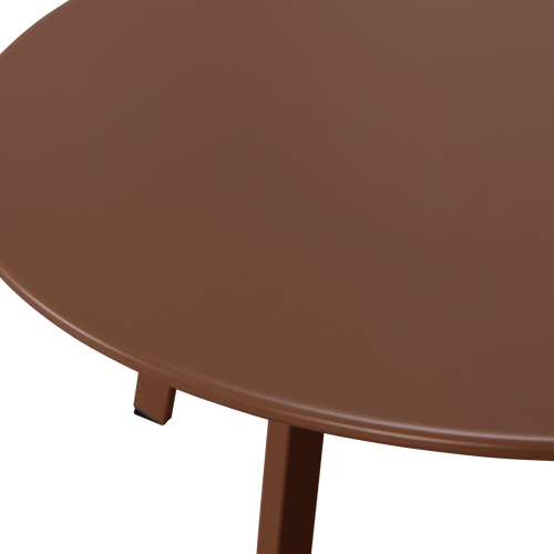 WOOOD bijzettafel tuin Fer - Metaal - Donker Bruin - 40x70x70