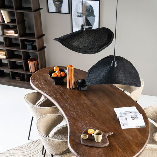 FurniLux Hanglamp Sola Small - Zwart - 60x60x7 - 60x60x7cm - vtwonen shop