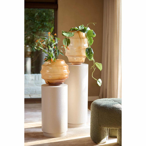 Light & Living vaas Nayoro - bruin - Ø32.5cm