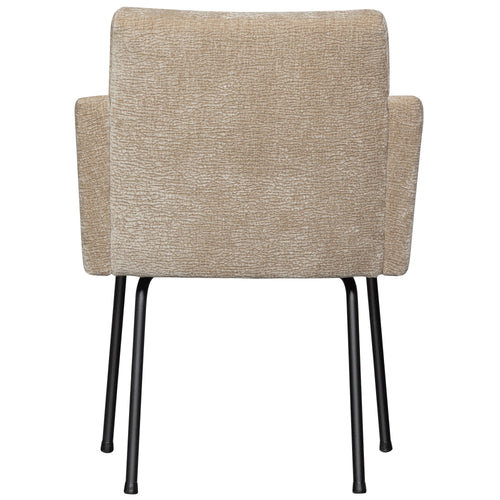 WOOOD eetkamerstoelen Mount - Polyester - Zand - Set van 2 - vtwonen shop