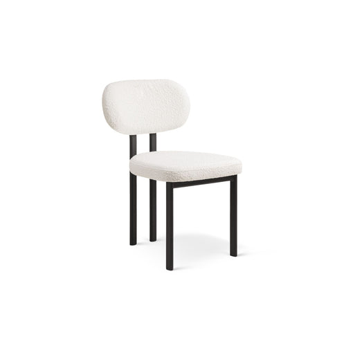 Set van 2 stoelen met gesp Sam boucle wit - 52x51x82cm