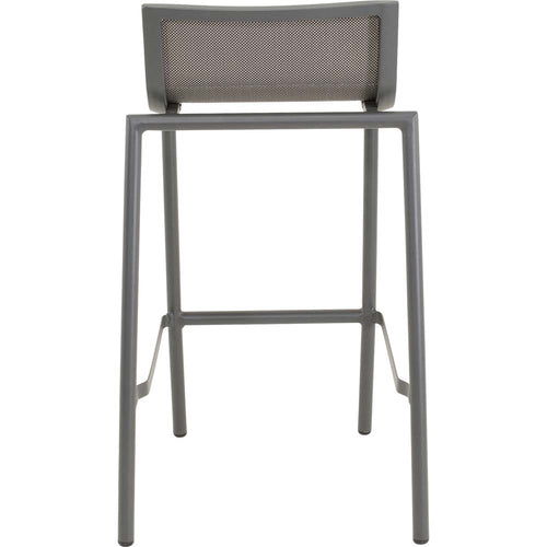 Lesli Living bistrostoel Milazzo - antraciet - 52x54x89cm - set van 4