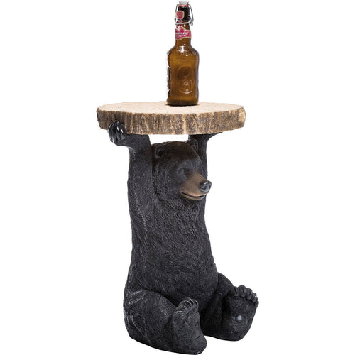 Kare Design Bijzettafel Animal beer zwart - vtwonen shop