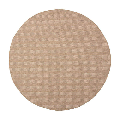 Interieur05 Rond Jute buitenkleed Naturel ZigZag - 240 x 240 cm - vtwonen shop