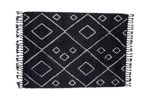 Rebellenclub Vloerkleed Rossel - zwart - 230 x 160 cm