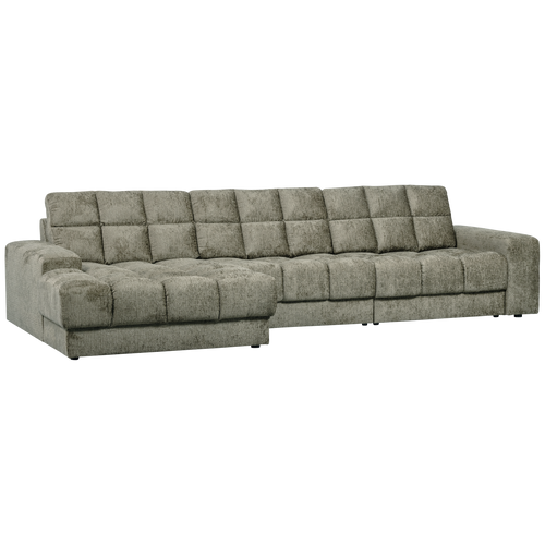 WOOOD chaise longue links Second Date - Structure Velvet - Frost - vtwonen shop