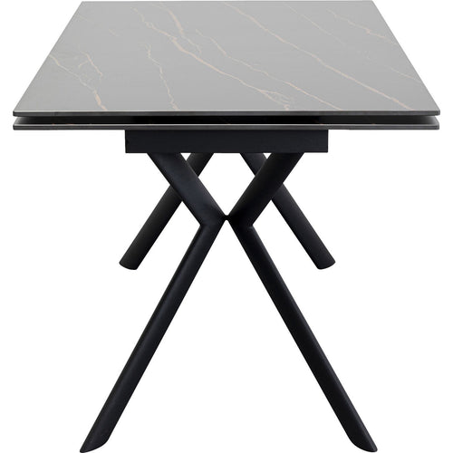 Kare Design Uitschuifbare Eettafel Xenia 200x80cm zwart