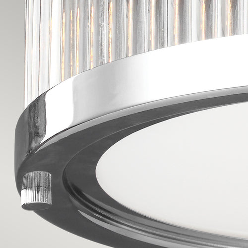 Elstead Paulson - 3 Lichts Badkamer Plafondlamp Chroom IP44, G9