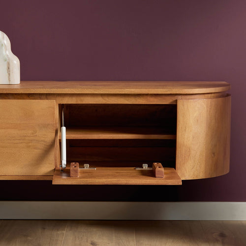 Starfurn Tv-meubel Excellent - Naturel Hout - 120x35x30cm