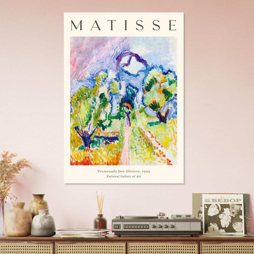 Artfulprints  Matisse - Promenade des oliviers 1905   poster A4 21x29.7 cm - vtwonen shop