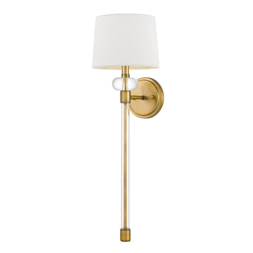 Elstead Quoizel Barbour Wandlamp met Kap Verweerd Messing