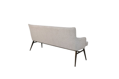 Giga Meubel Eetkamerbank Bruce Beige - 180 cm - Stof - Armleuning