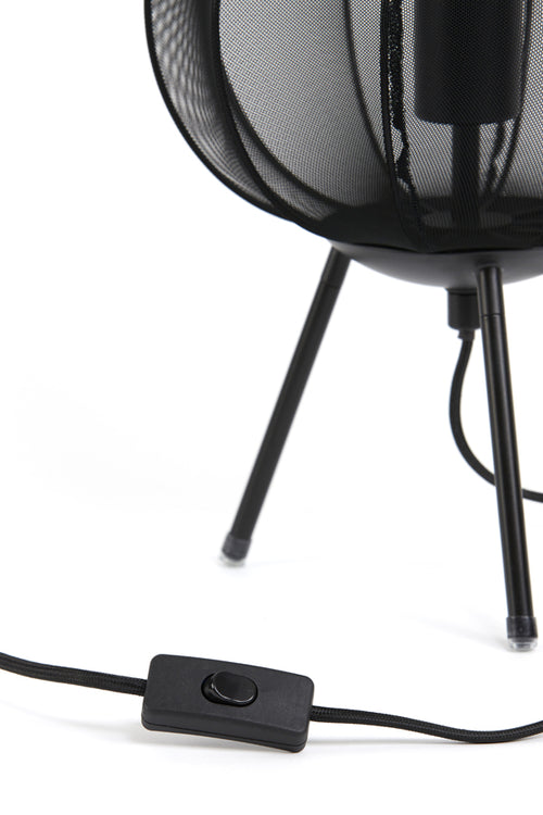 Light & Living tafellamp PLUMERIA - Ø25x45cm - zwart - vtwonen shop