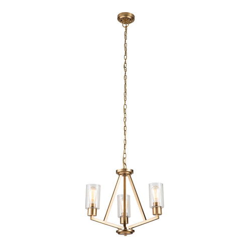 Elstead Kichler Deryn Hanglamp met meerdere armen, natuurlijk messing