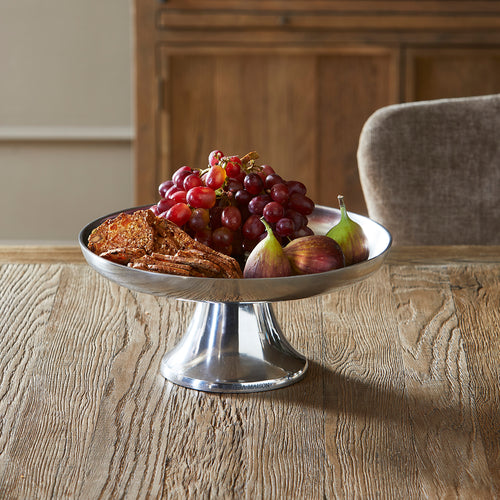 Rivièra Maison Denver Fruit Bowl - Aluminium - Zilver - vtwonen shop