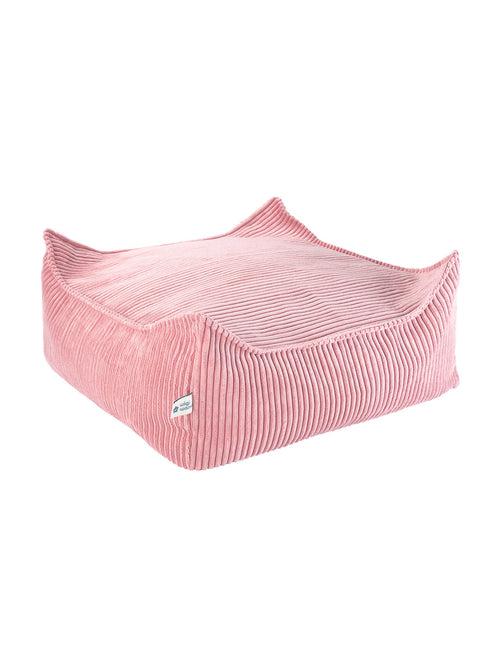 Wigiwama kinderfauteuil Tiny Ottoman - roze - ribfluweel - vtwonen shop