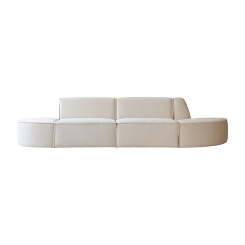 Tikamoon Modulaire 2/3-zitsbank in beige stof - Beige