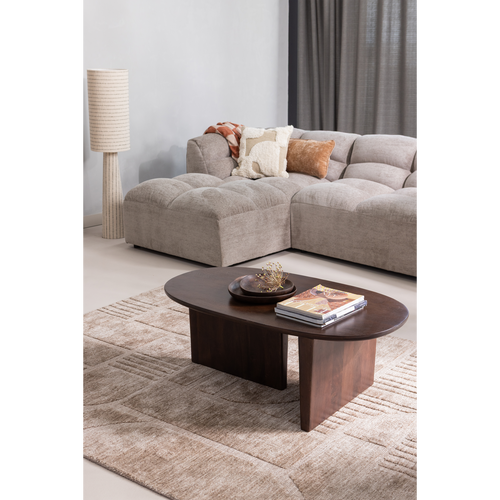 WOOOD salontafel Seam - Mango Hout - Walnoot - 40x110x60