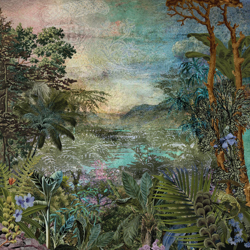 Sanders & Sanders fotobehang jungle-motief groen - 250 x 250 cm - 611842