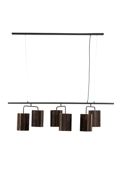 Light & Living hanglamp EDISA - bruin - 160x50x25cm
