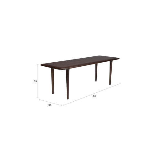 Dutchbone Elroy Salontafel 85x38 cm Hout Walnootkleur Bruin