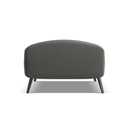 LaMiaSofa Poef Genova - velours - staal - 65x65x44