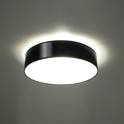 Sollux Lighting Plafondlamp ARENA 45 zwart - 45x45x11cm