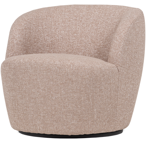 WOOOD draaifauteuil Serra - Melange Stof - Naturel - 68x70x77 - vtwonen shop