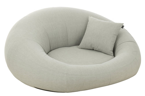 J-Line matras Donut - kunststof - grijs