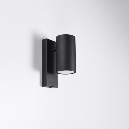 Sollux Lighting Wandlamp UTTI zwart - 6x10x15cm