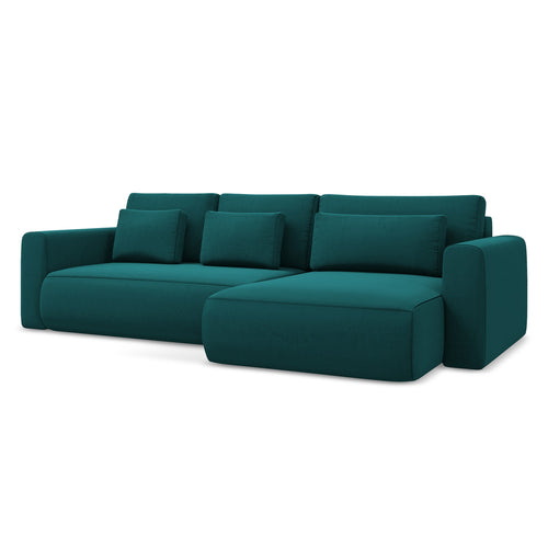 LaMiaSofa hoekbank rechts Perugia - velours - marien - 278x149x82