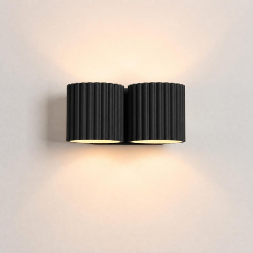 Sollux Lighting Wandlamp AURA 2 zwart G9 - 21x12x10cm