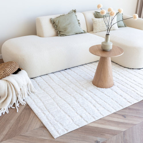 Interieur05 Scandinavisch vloerkleed Malin creme/wit