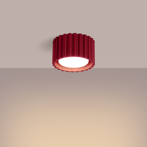 Sollux Lighting Plafondlamp AURA 1 bordeaux Gx53 - 10x10x10cm
