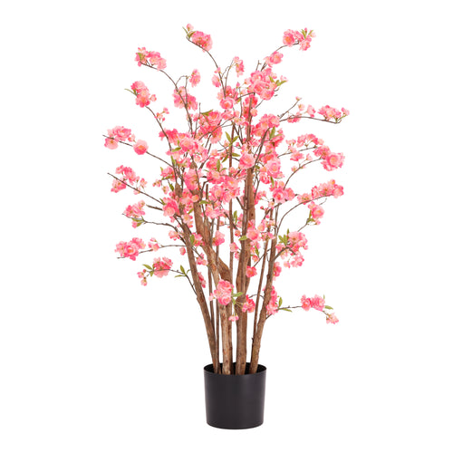 Maxifleur Bloesem Deluxe Kunstplant 120cm roze in pot