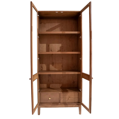DÉJA Living Vitrinekast Navia - Bruin Eiken - 85x40x200cm