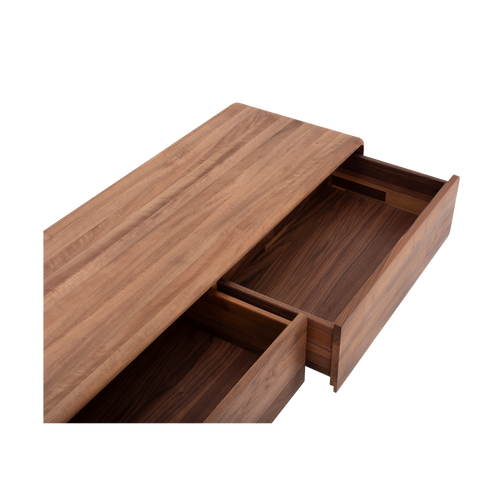 Gazzda Fawn Lowboard Wild Walnut - TV meubel - 3 Lades - 220 x 45 cm - vtwonen shop