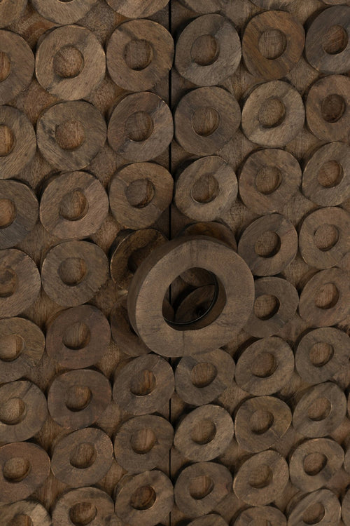 J-Line kast 2 Deuren - hout - bruin