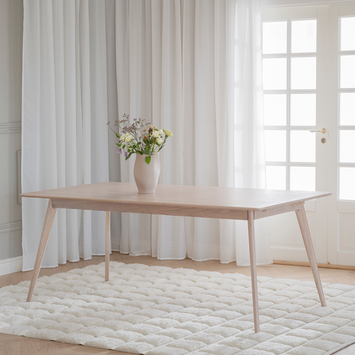 Rowico Home Yumi verlengbare houten eettafel whitewash - 190 x 90 cm - vtwonen shop