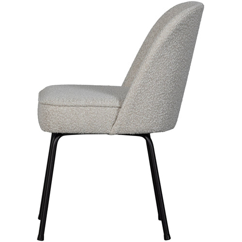 WOOOD eetkamerstoelen Vogue - Bouclé - Naturel - Set van 6