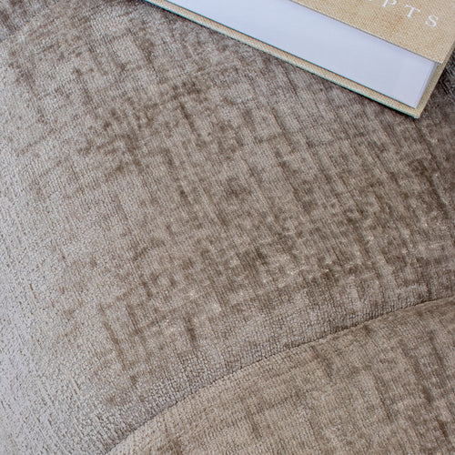 DÉJA Living Poef Timéo - Taupe - Stof - 64x64x41cm - vtwonen shop