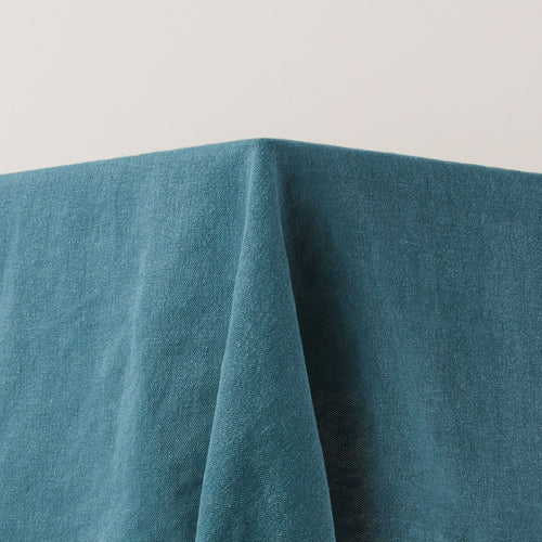 Madura Rechthoekig tafelkleed Nino indigo en zwarte slinger 140x320 cm