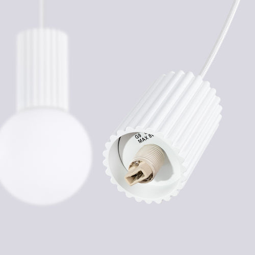 Sollux Lighting Hanglamp HALO 2L wit - 33,5x6x120cm