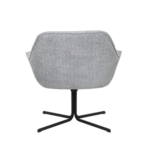 StarFurn Fauteuil Mila - Lichtgrijs Stof - Draaibaar - 79x80x81cm - vtwonen shop