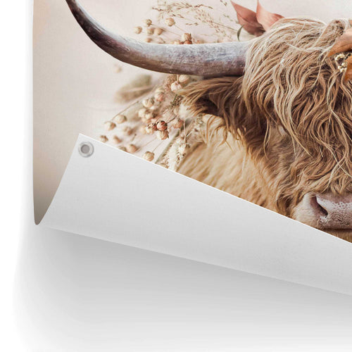 Reinders tuinposter Highlander in bloemen - 60x80cm