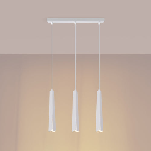 Sollux Lighting Hanglamp PRYSM 3L wit - 45x5x120cm
