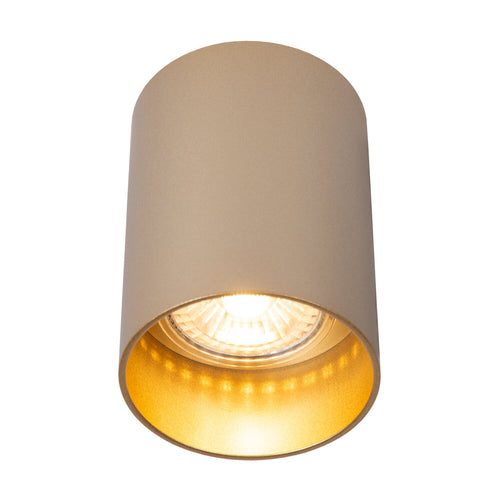 Atmooz plafondlamp Nuo Fix - goud - goud binnenin - Ø 7 x H 10 cm - GU10