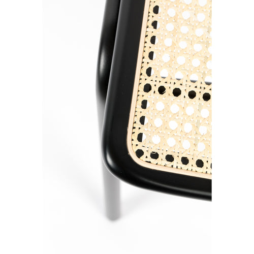 Zuiver Jort Eetkamerstoelen  Naturel/Zwart - Set van 2 - vtwonen shop